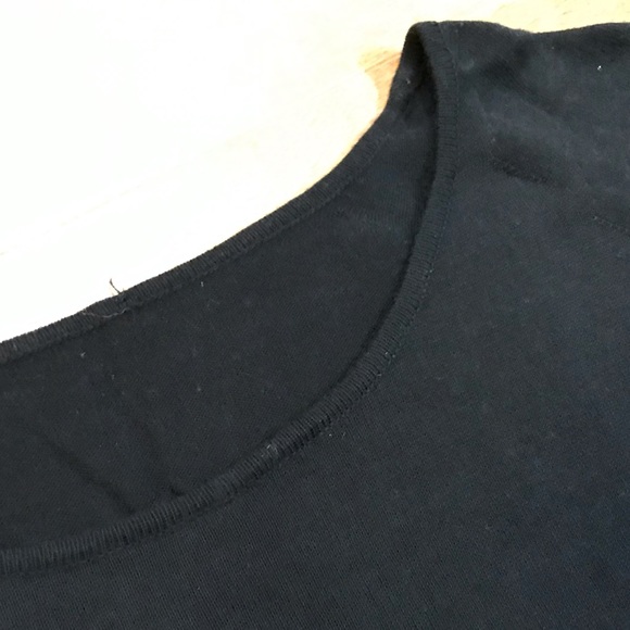 Authentic Vintage Chanel Knit T-Shirt in Black - Picture 3 of 5